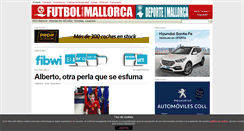 Desktop Screenshot of futboldesdemallorca.com