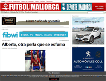 Tablet Screenshot of futboldesdemallorca.com